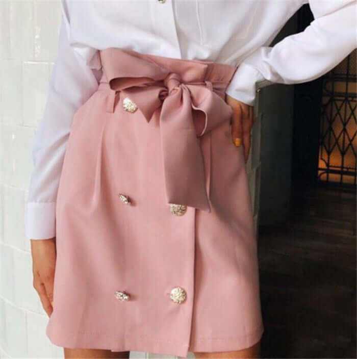 Skirt | Glow Chic's Bow Tie Mini, Vintage Charm & Style