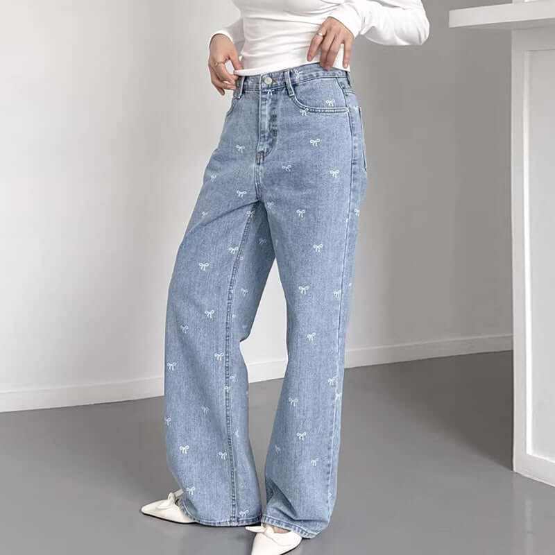 Glow Chic's Wide Leg Straight Jeans - Glow Chic