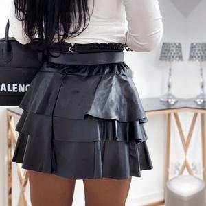 Skirt | Glow Chic's High-Waist Puff Mini Trendy Skirt