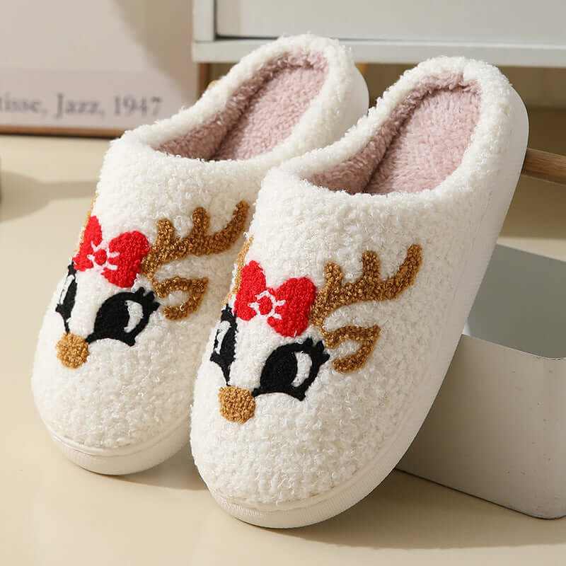 Glow Chic's Cute Christmas Home Slippers - Glow Chic