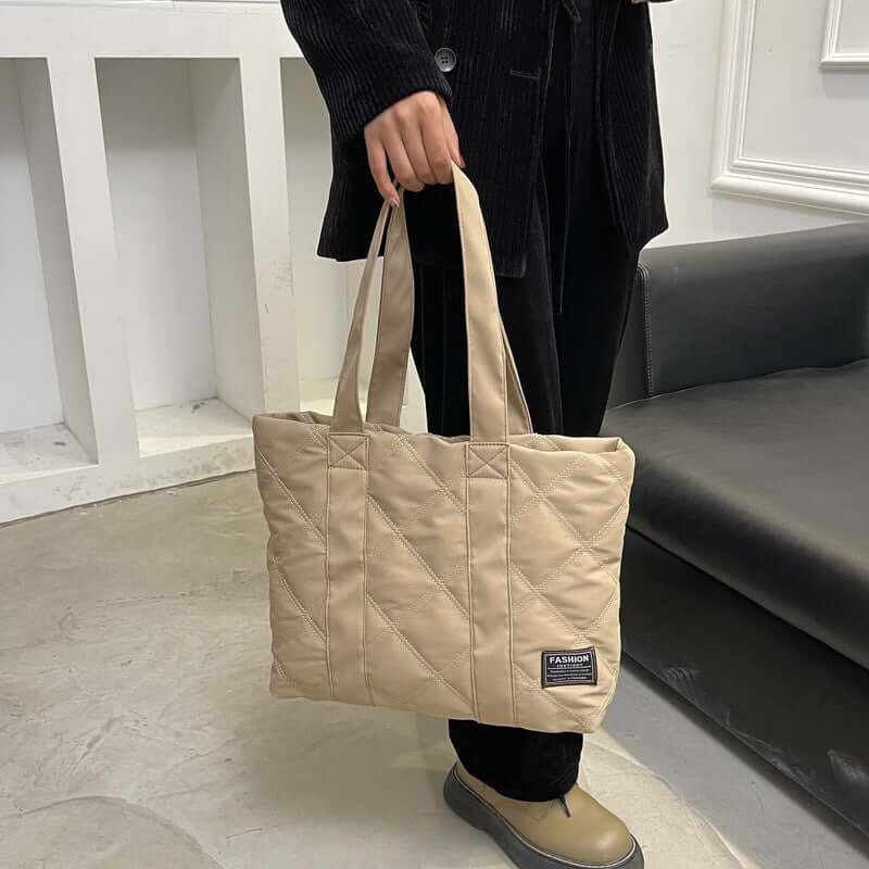 Bag | Glow Chic's Diamond Quilted Large Tote Hand-Carry