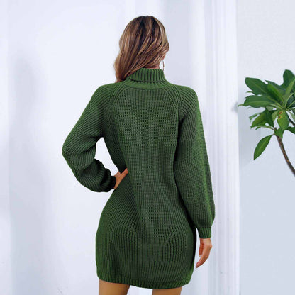 Glow Chic's Long Sweater Dress With Button Design - Glow Chic