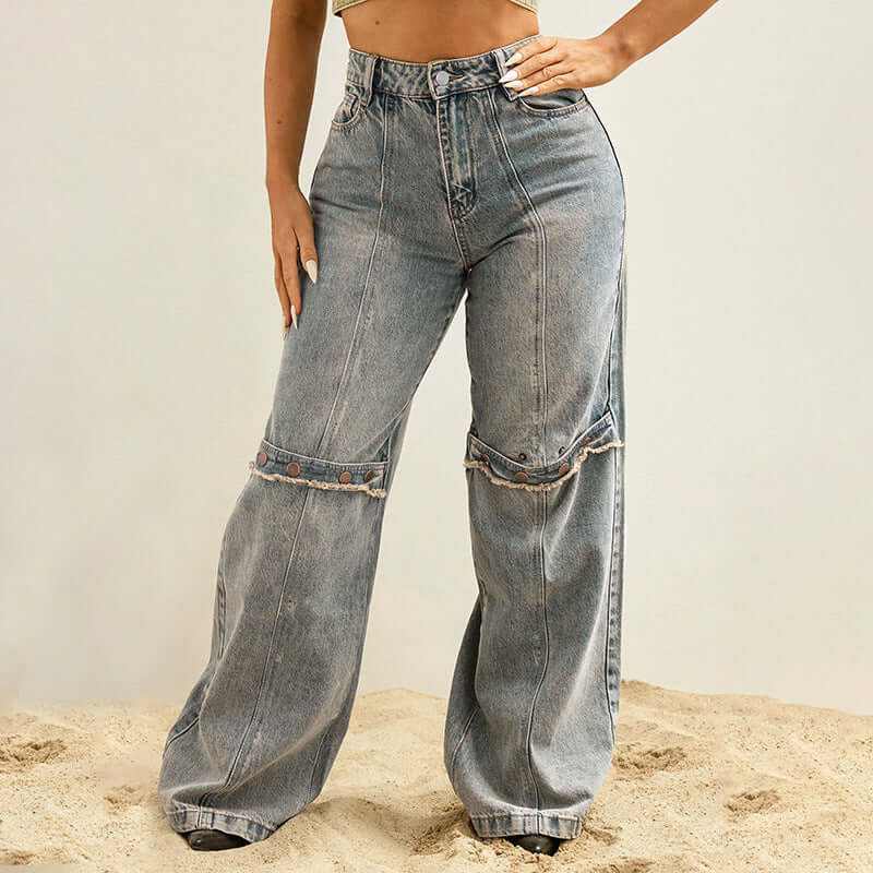 Jeans | Glow Chic's Y2K Baggy Wide-Leg Denim Style