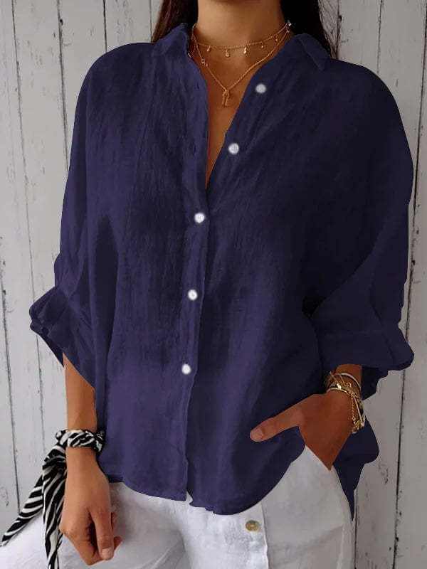 Glow Chic's Cotton And Linen Fashion Shirt - Glow Chic