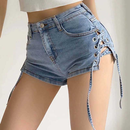 Shorts | Glow Chic's Personalized Bow Denim Shorts