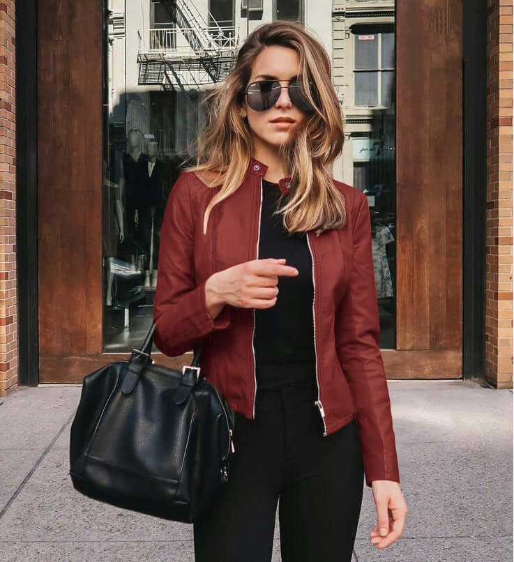 Jacket - Glow Chic's Fashion PU Leather Jacket