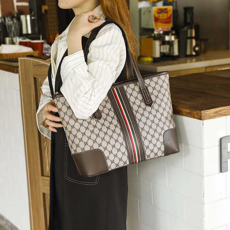 Korean Fashion Printed Tote Large Capacity Shoulder Bag - Glow Chic