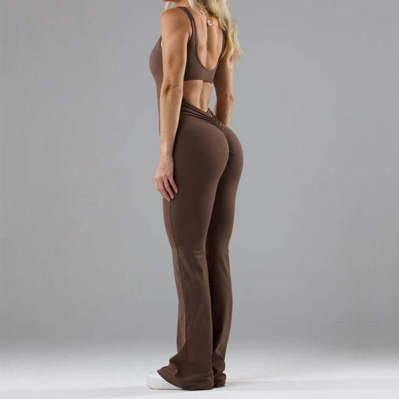 Tight Yoga Bodysuit Casual Hollow Seamless Womens ClothingGlow Chic