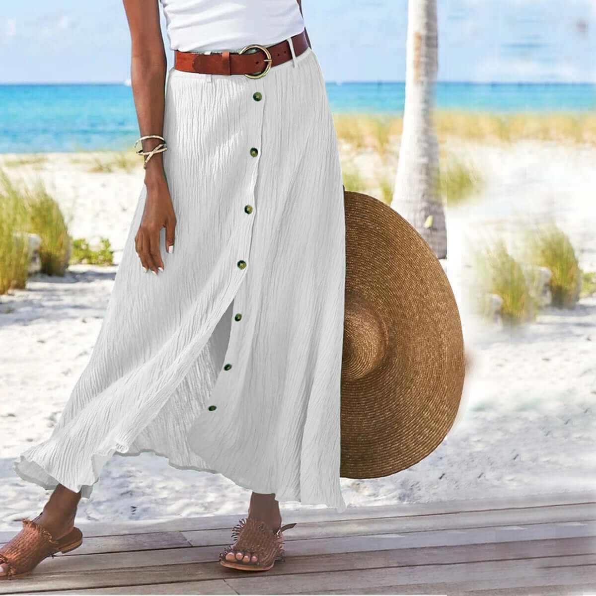 Glow Chic's A-Line Long Skirt - Glow Chic