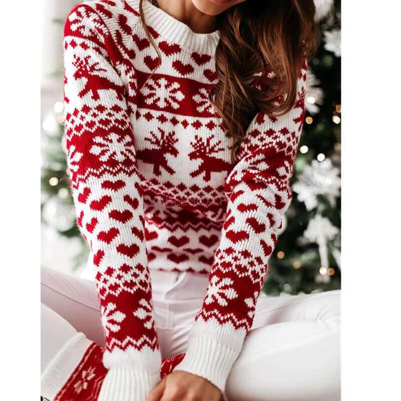 Glow Chic's Long Sleeved Christmas Sweater - Glow Chic