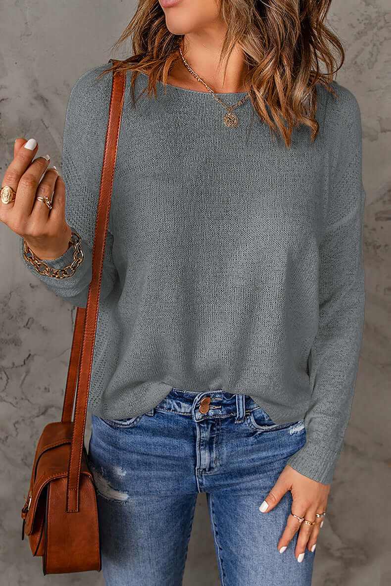 Glow Chic's Casual Fashion Pullover Sweater - Glow Chic