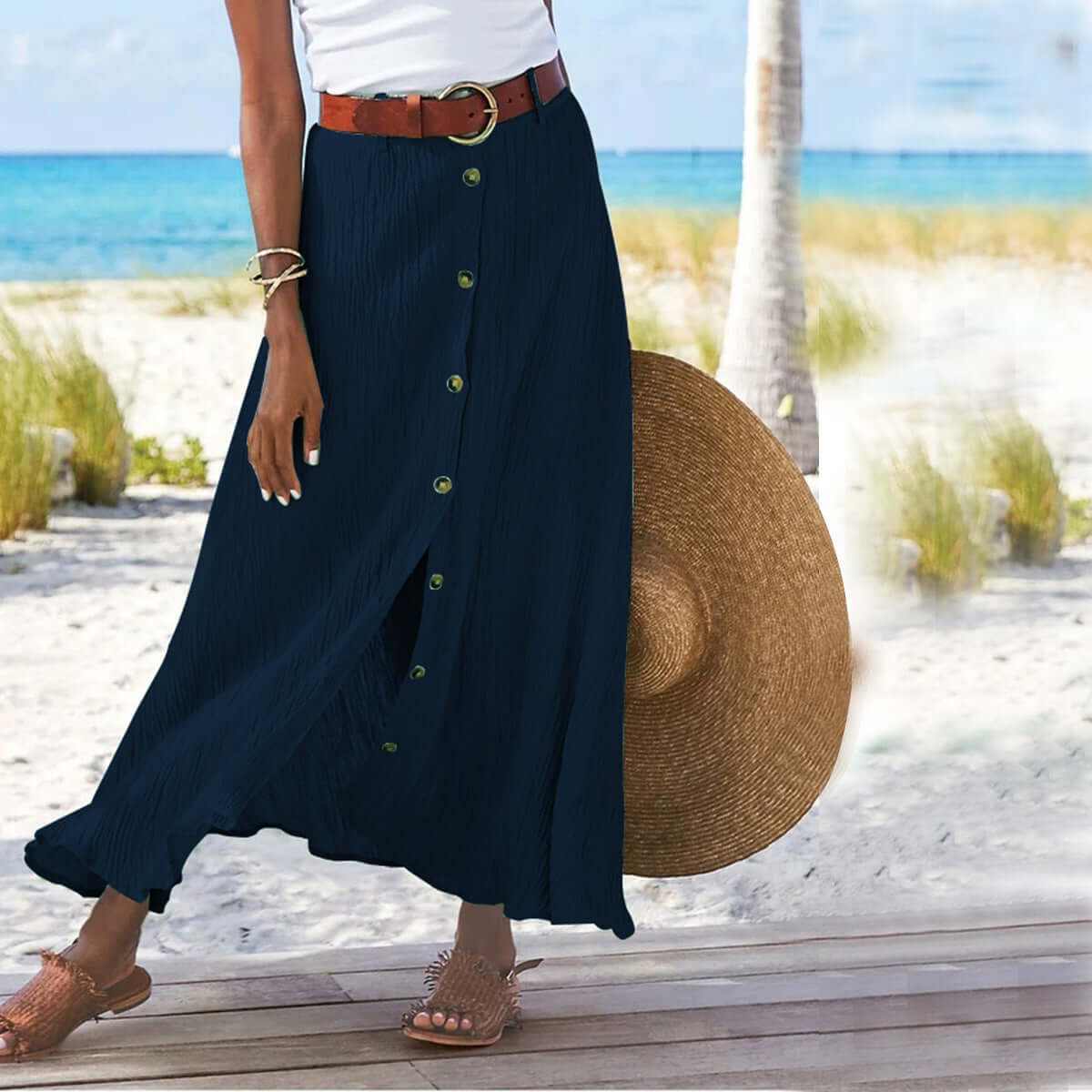 Glow Chic's A-Line Long Skirt - Glow Chic