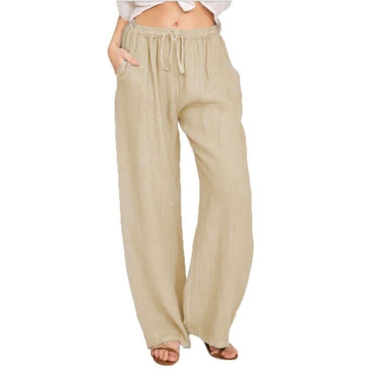 Glow Chic's Loose Linen Yoga Pants - Glow Chic