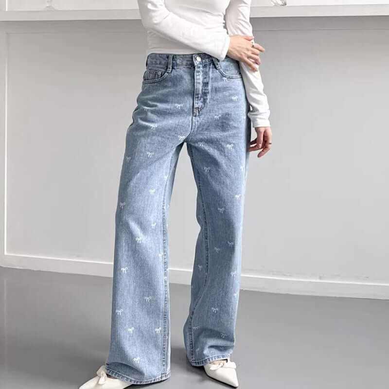 Glow Chic's Wide Leg Straight Jeans - Glow Chic