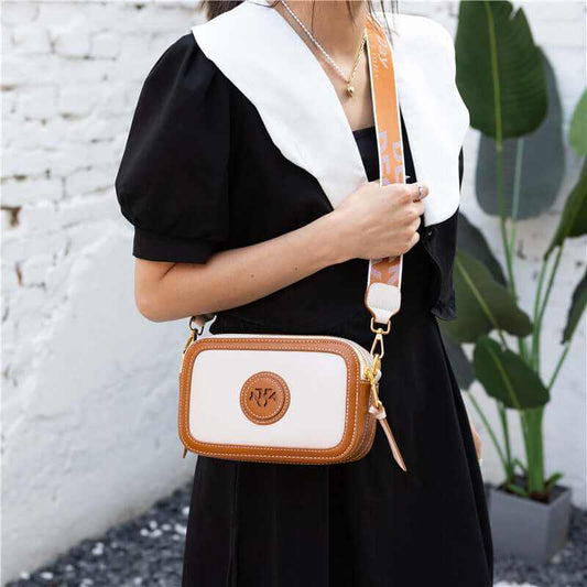 Crossbody Bag | Vintage Wide Shoulder Strap by Glow Chic