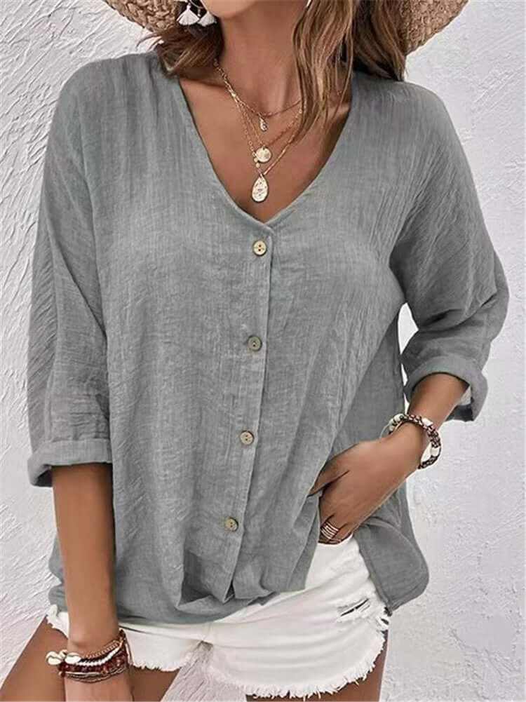 Glow Chic's Chiffon Cardigan Shirt With Buttons - Glow Chic