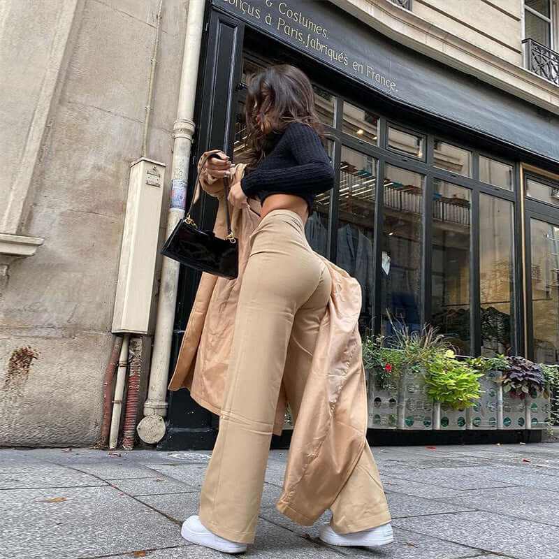 Trousers | High-Waist Loose Fit Yet Stylish | Glow Chic