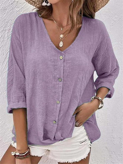 Glow Chic's Chiffon Cardigan Shirt With Buttons - Glow Chic