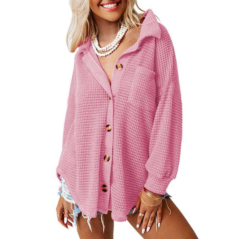 Glow Chic's Casual Long Sleeved Cardigan - Glow Chic