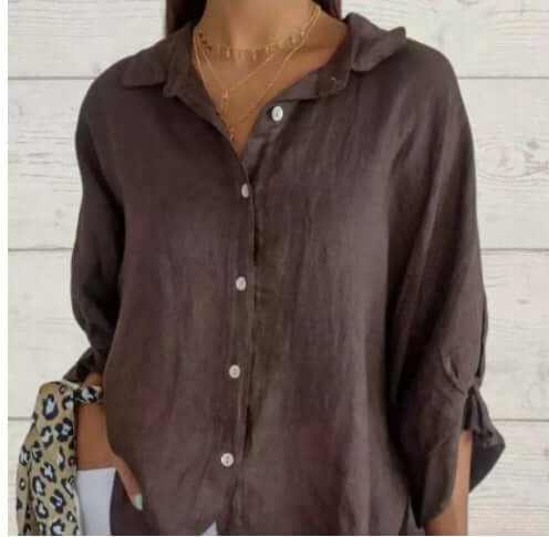 Glow Chic's Cotton And Linen Fashion Shirt - Glow Chic