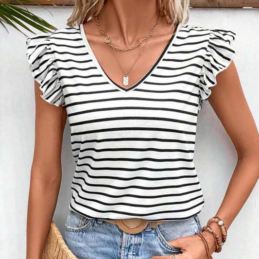 Glow Chic's Striped T-Shirt - Glow Chic