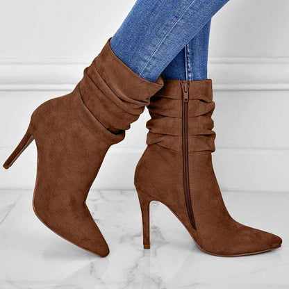 Stiletto Ankle Boots - Chic Pointed Toe Design by Glow