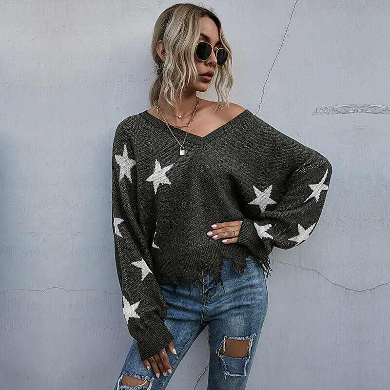 Glow Chic's Cute Tassel Knitted Sweater - Glow Chic