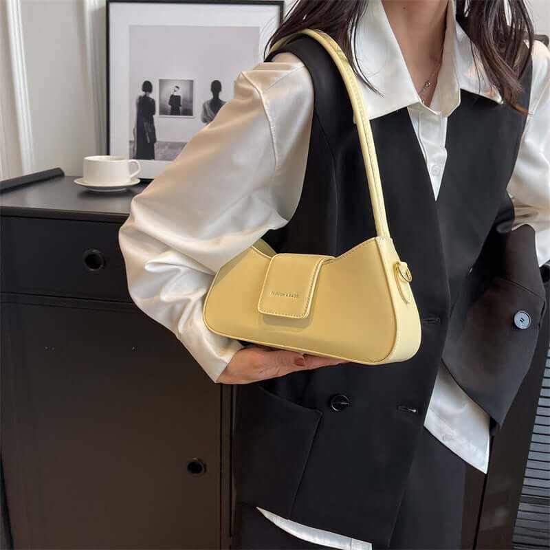 Popular All-match Shoulder Underarm Bag Casual Simple Baguette Bag - Glow Chic