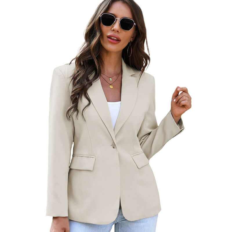 Coat | Glow Chic's Slim Fit Single Button Solid Color