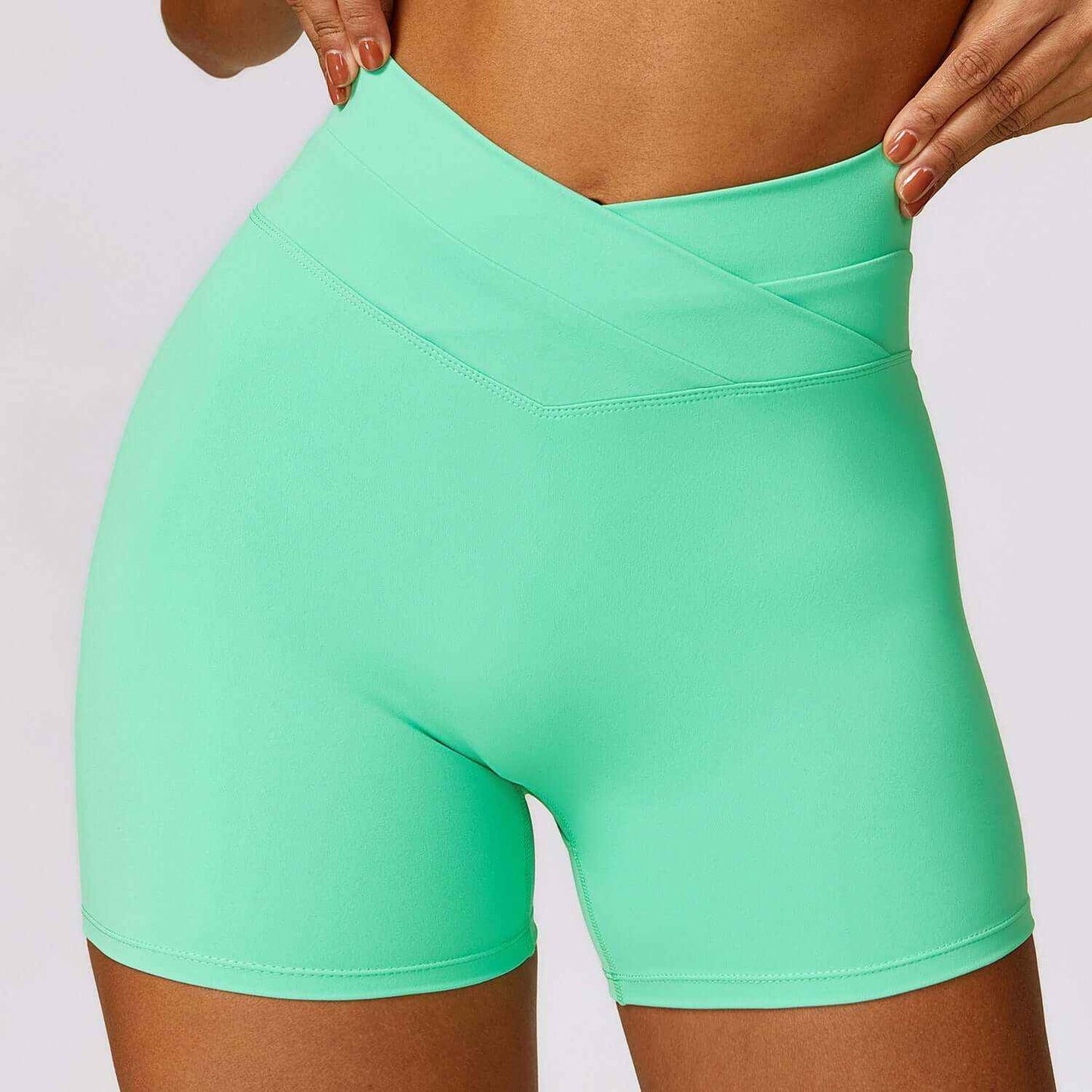 Glow Chic's Skinny Hip Raise Yoga Shorts - Glow Chic