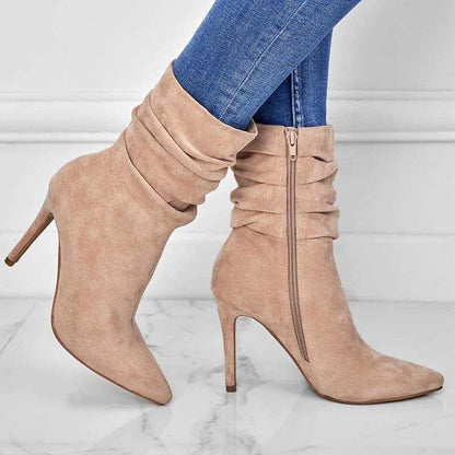 Stiletto Ankle Boots - Chic Pointed Toe Design by Glow