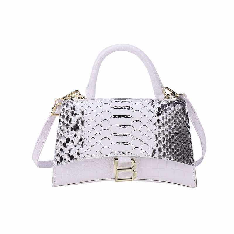 Women's Snake Pattern B Word Handbag - Glow Chic