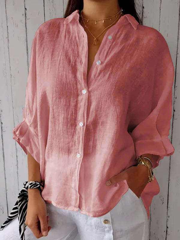 Glow Chic's Cotton And Linen Fashion Shirt - Glow Chic