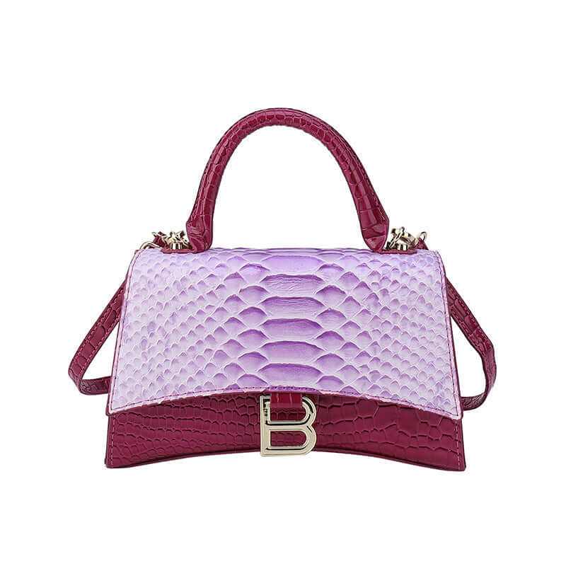 Women's Snake Pattern B Word Handbag - Glow Chic