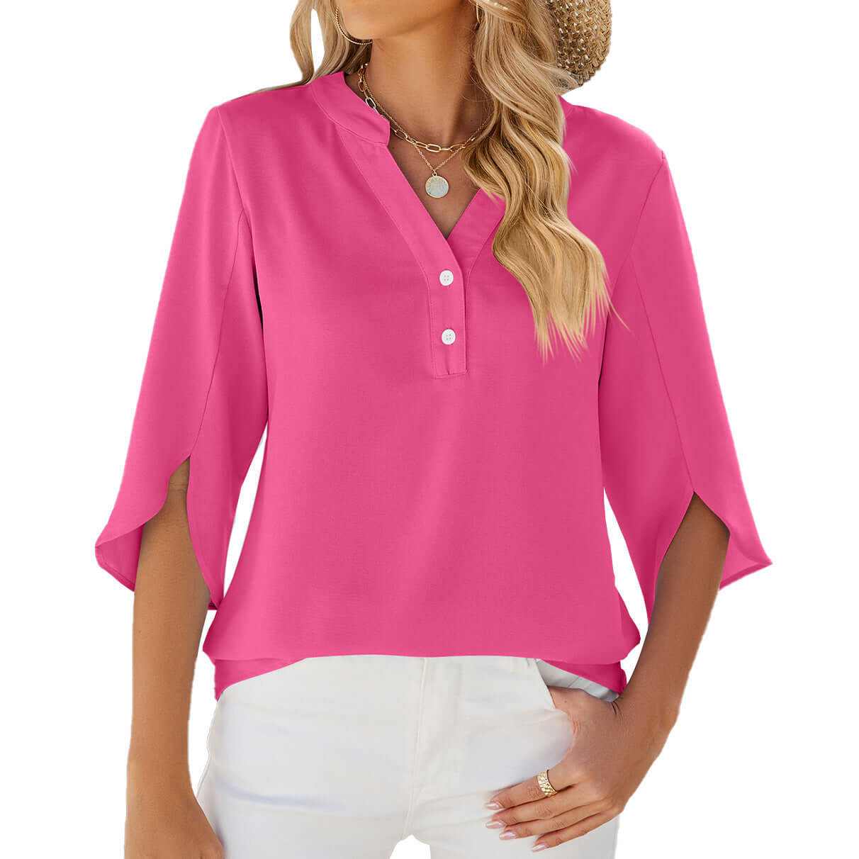 Glow Chic's Solid Color Shirt - Glow Chic