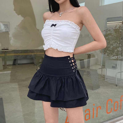 Skirt | Gothic Bandage Mini with High Waist | Glow Chic