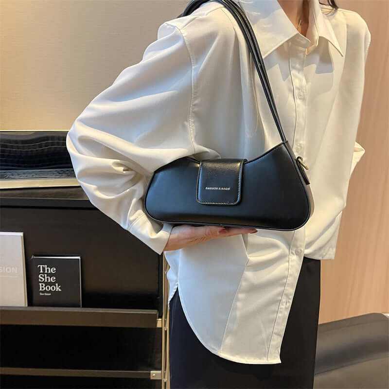 Popular All-match Shoulder Underarm Bag Casual Simple Baguette Bag - Glow Chic