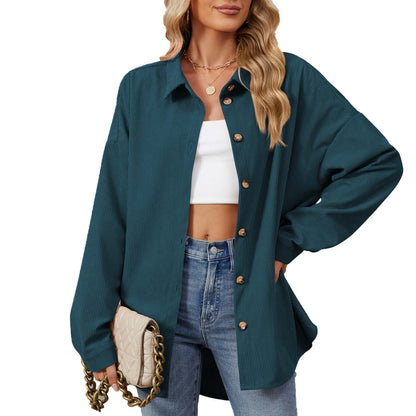 Glow Chic's Lapel Button Sweater Jacket - Glow Chic