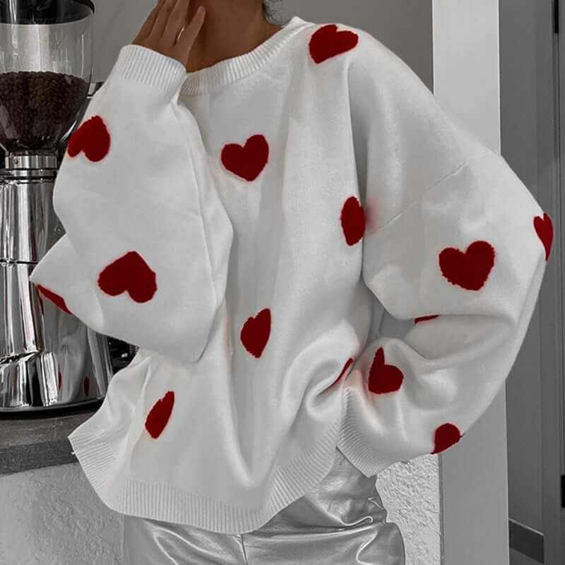 Glow Chic's Heart Sweater - Glow Chic