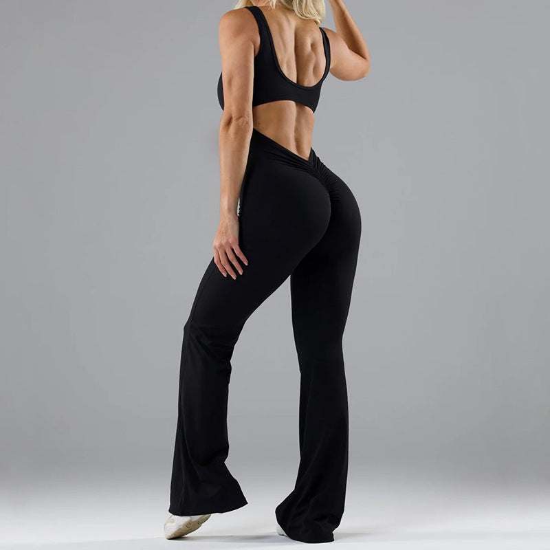 Tight Yoga Bodysuit Casual Hollow Seamless Womens ClothingGlow Chic