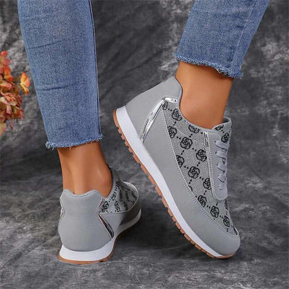 Sneakers - Glow Chic's Floral Lightweight Lace-up Footwear