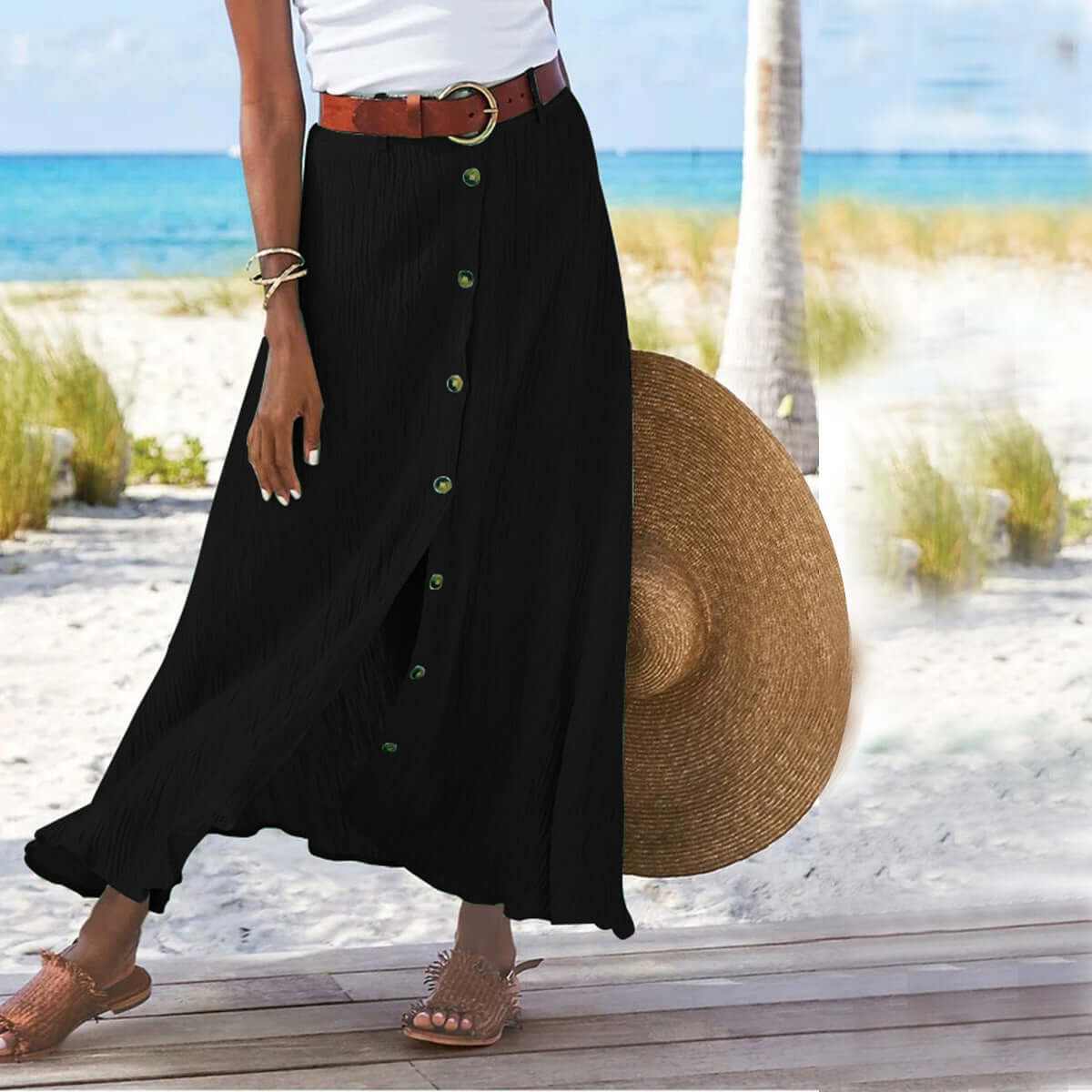 Glow Chic's A-Line Long Skirt - Glow Chic