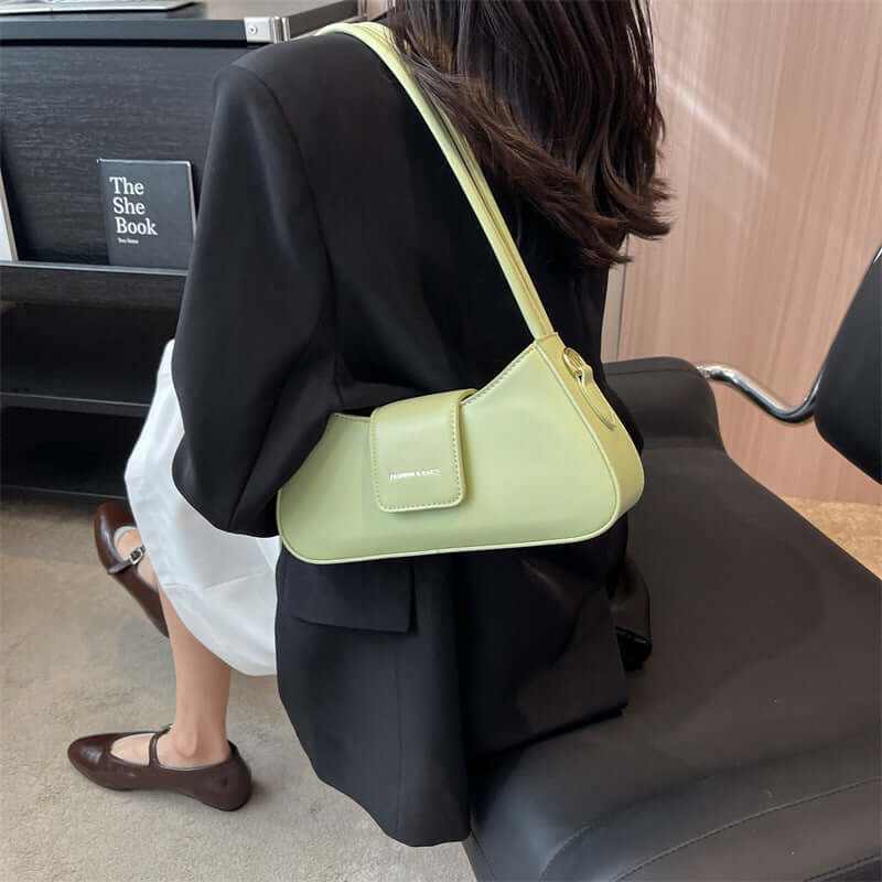 Popular All-match Shoulder Underarm Bag Casual Simple Baguette Bag - Glow Chic