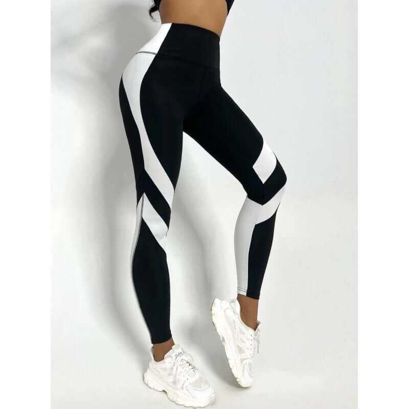 Glow Chic's Minimalist And Versatile Patchwork Fitness Pants - Glow Chic