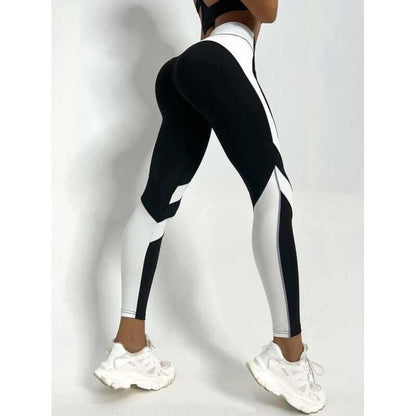 Glow Chic's Minimalist And Versatile Patchwork Fitness Pants - Glow Chic