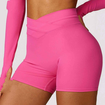 Glow Chic's Skinny Hip Raise Yoga Shorts - Glow Chic