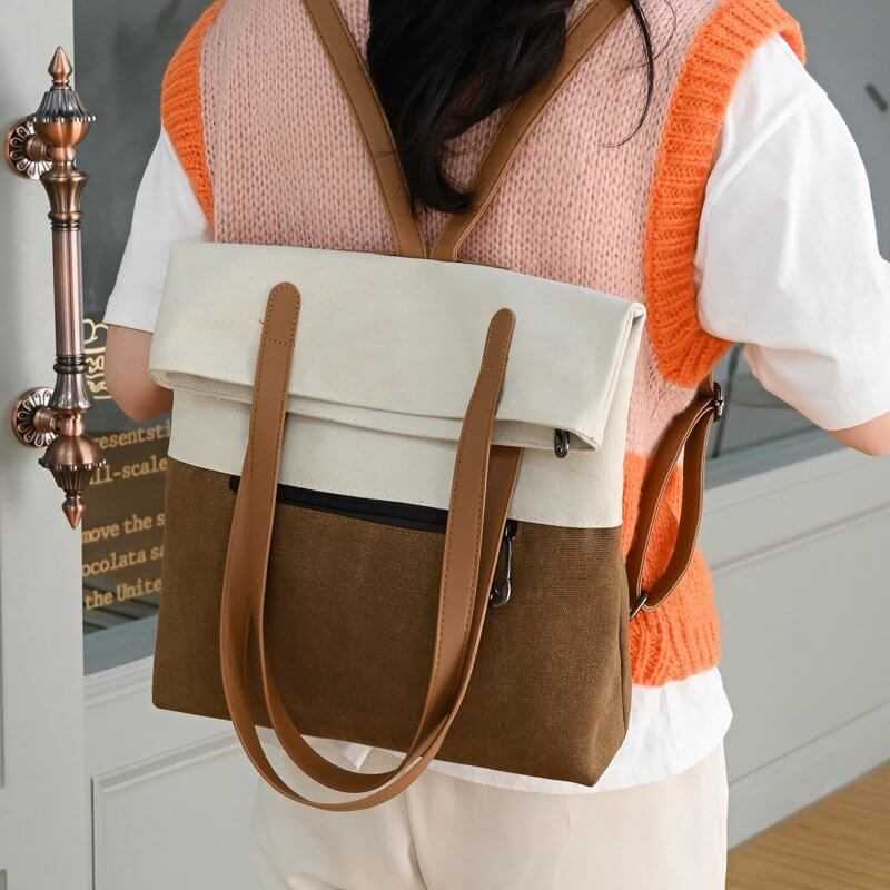 Handbag | Glow Chic's Versatile Retro Canvas Handbag