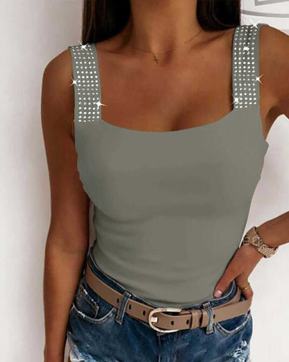 Glow Chic's Leisure Metal Eyelets Top - Glow Chic