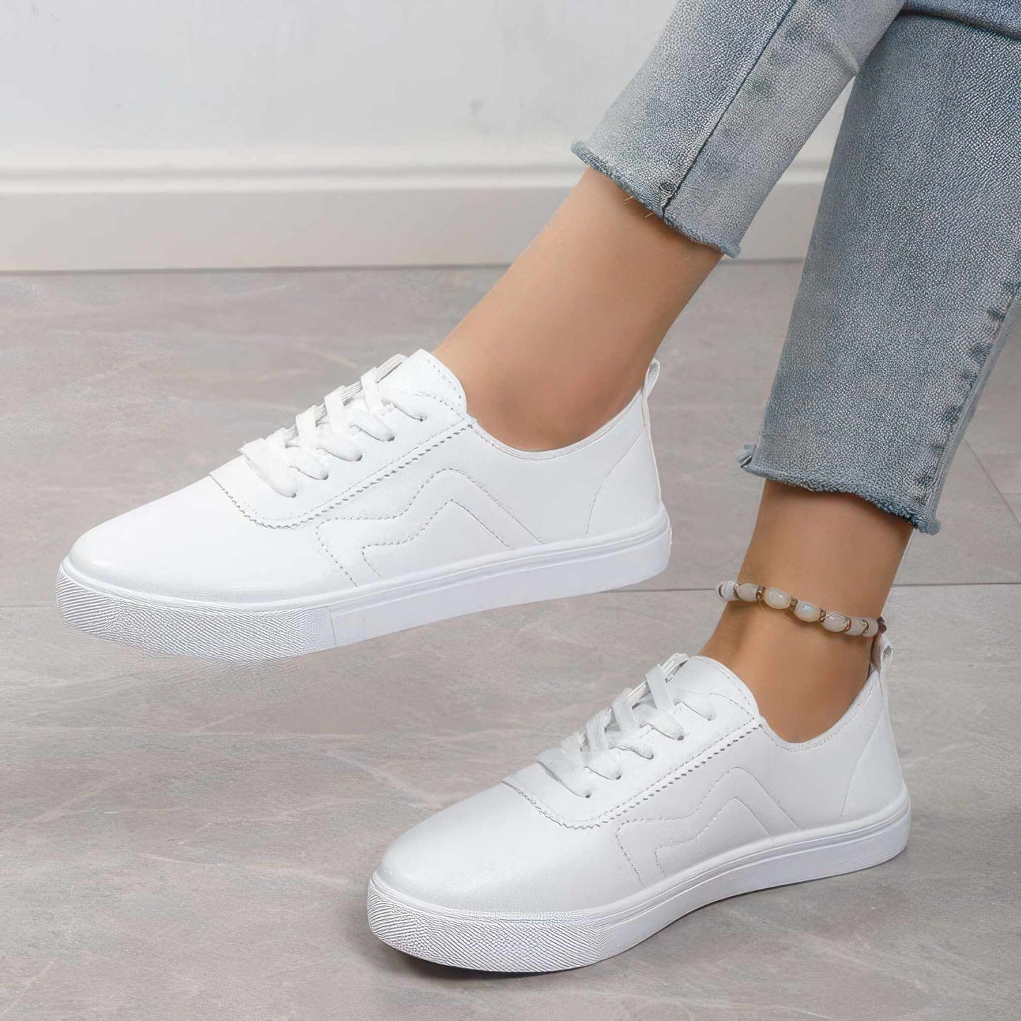 Shoes | Glow Chic's Flat Lace-Up Casual Shoes, Everyday Comfort