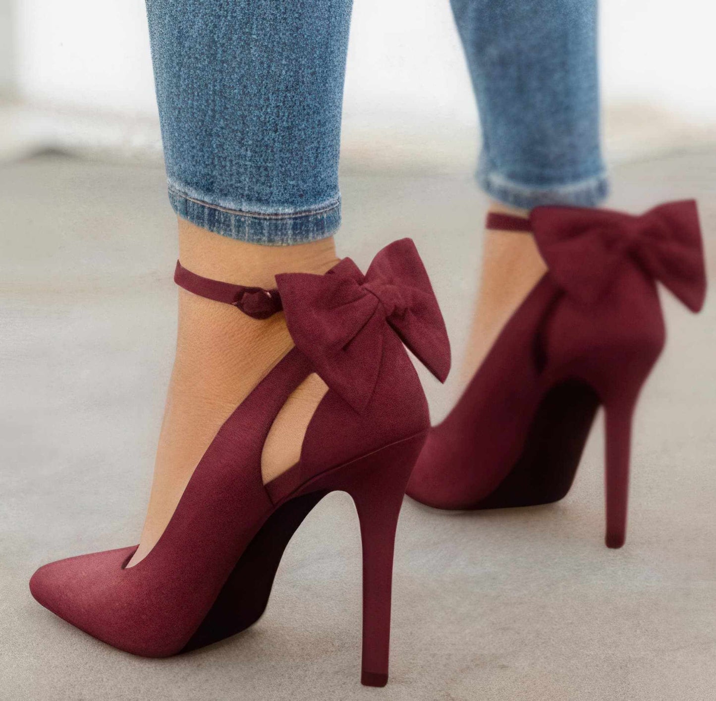 High Heels by Glow Chic | Stylish Bow-Embellished Footwear